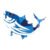 Fresh Fish Icon Blue
